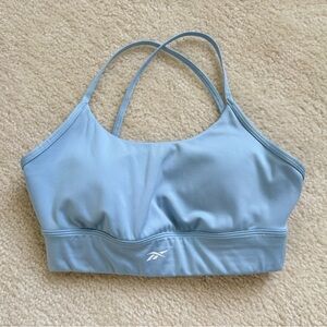 Reebok Light Blue Strappy Sports Bra NWOT